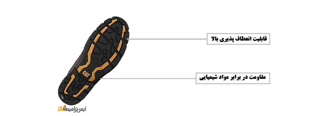 کفش ایمنی ساق بلند خارجی , کفش کار کاترپیلار , کفش ایمنی مهندسی خارجی