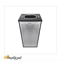 سطل زباله اداری چهار گوش فلزی