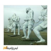 مجسمه شهری طرح بازی طناب کشی