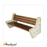 نیمکت سنگ و چوب