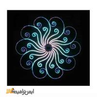 گل رنگارنگ(ارتفاع 2.4 متر و قطر 3متر)