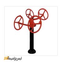 دستگاه بدنسازی پارکی دو فرمان