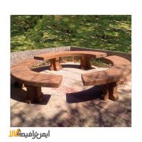 نیمکت بتنی قوسی کلاسیک