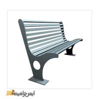 نیمکت ساده فلزی
