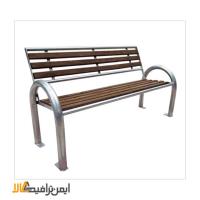 نیمکت چوبی و فلزی پارکی
