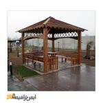 آلاچیق چوبی حیاط