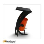 سطل آشغال فلزی پارک