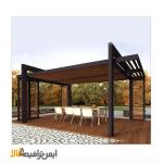 آلاچیق پیش ساخته چوبی حیاط