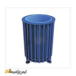 سطل آشغال فلزی پارکی