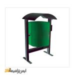 سطل زباله فلزی پارکی