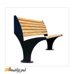 نیمکت چوبی پارکی پایه فلزی